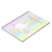 Happy Oaster Bunny und Eier Notizblock (Linke Seite)