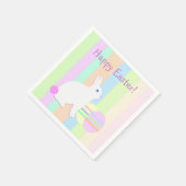 Happy Oaster Bunny und Eier Serviette (Ecke)