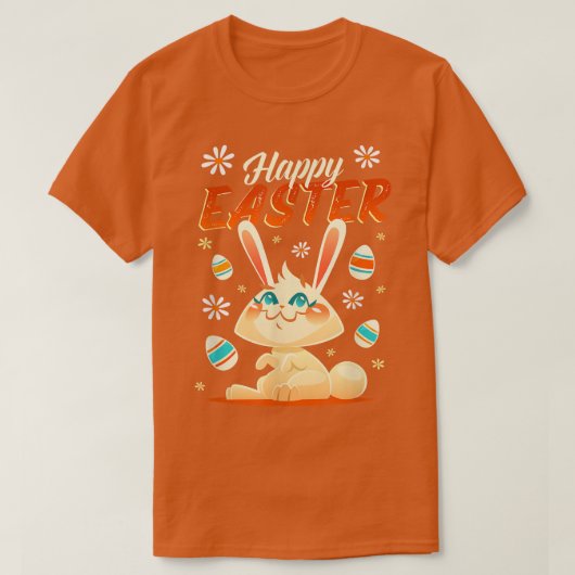 Happy Oaster, Bunny und Eier T-Shirt (Design vorne)
