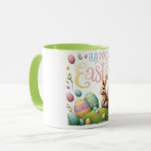Happy Oaster Bunny und Eier Tasse (Vorderseite Links)