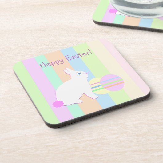 Happy Oaster Bunny und Eier Untersetzer (Linke Seite)
