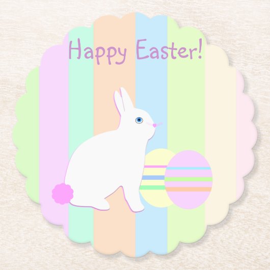 Happy Oaster Bunny und Eier Untersetzer (Vorderseite)