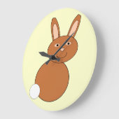 Happy Oaster Bunny Wall Clock Große Wanduhr (Winkel)
