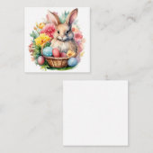 Happy Oaster Bunny Watercolor Malerei Begleitkarte (Vorne/Hinten)