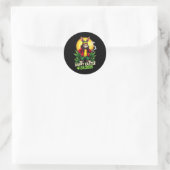 Happy Oaster Bunny Weed Runder Aufkleber (Tasche)