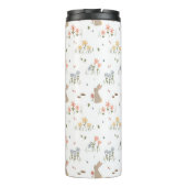 Happy Oaster Bunny Wildblumen Niedlich Kids Trinkb Thermosbecher (Rückseite)