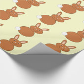 Happy Oaster Bunny Wrapping Paper Geschenkpapier (Ecke)