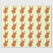 Happy Oaster Bunny Wrapping Paper Geschenkpapier (Flach)