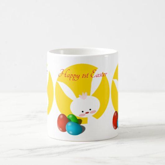 Happy Oaster Bunny Yellow Kaffeetasse (Mittel)