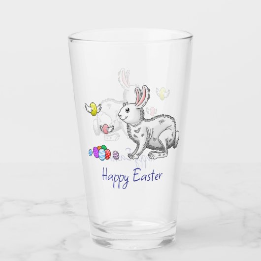 Happy Oaster Bunny's Glas (Vorderseite)