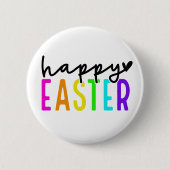 Happy Oaster bunt Button (Vorderseite)