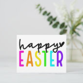 Happy Oaster bunt Feiertagspostkarte (Stehend Vorderseite)