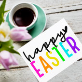 Happy Oaster bunt Feiertagspostkarte