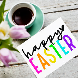 Happy Oaster bunt Feiertagspostkarte