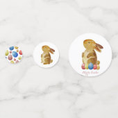 Happy Oaster - bunte Eierspeisen Tafelgeschenk Konfetti (Vorderseiten)