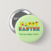 Happy Oaster Button (Vorne & Hinten)