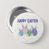 Happy Oaster Button - Bunny Oar Eggs - Jegliche Fa (Vorne & Hinten)