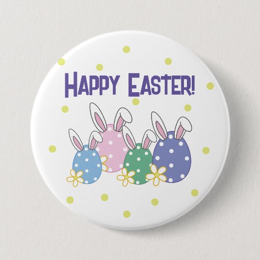 Happy Oaster Button - Bunny Oar Eggs - Jegliche Fa (Vorderseite)