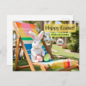 Happy Oaster California Postkarte (Vorne/Hinten)