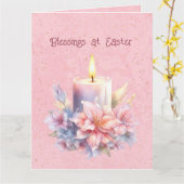 Happy Oaster Candle Blume Karte (Gelbe Blume)