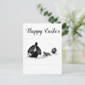 Happy Oaster Capercaillies Jäger Postkarte (Stehend Vorderseite)
