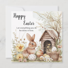 Happy Oaster Card, Bunny Eggs Feiertagskarte