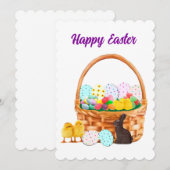 Happy Oaster Card Einladung (Vorne/Hinten)