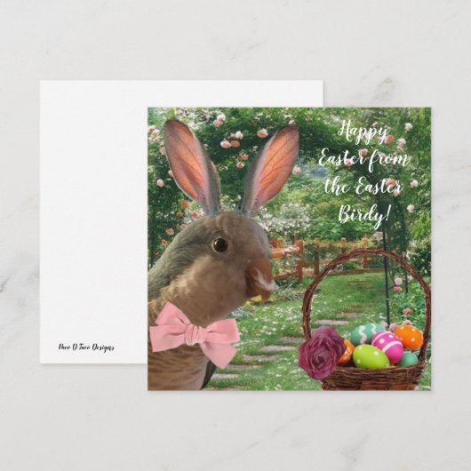 Happy Oaster Card Einladung (Vorne/Hinten)