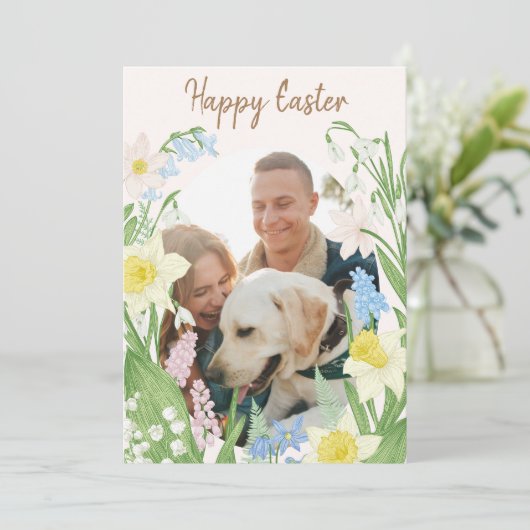 Happy Oaster Card Einladung (Stehend Vorderseite)