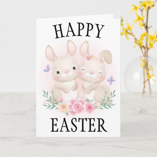 Happy Oaster Card Karte (Gelbe Blume)