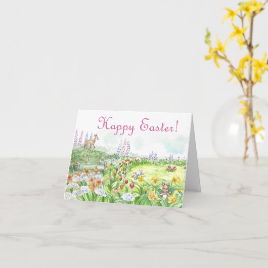 Happy Oaster Card Karte (Gelbe Blume)