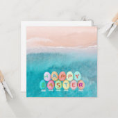 Happy Oaster Card Karte (Vorderseite/Rückseite Beispiel)