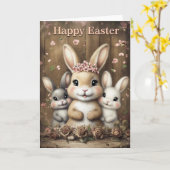 Happy Oaster Card Karte (Gelbe Blume)