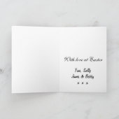 Happy Oaster Card Moderne Blumen Feiertagskarte (Innenseite)