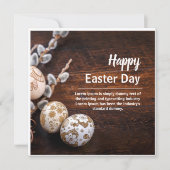 Happy Oaster Card (Square) Feiertagskarte (Vorderseite)