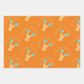 Happy Oaster Carrot Bunch farbenfroh Geschenkpapier Set (Vorderseite 3)