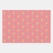 Happy Oaster Carrot Bunch farbenfroh Geschenkpapier Set (Vorderseite)