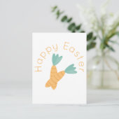 Happy Oaster Carrot Bunch Postkarte (Stehend Vorderseite)