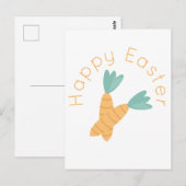 Happy Oaster Carrot Bunch Postkarte (Vorne/Hinten)