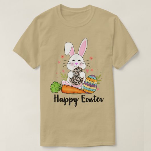 Happy Oaster, Carrot Bunny Egg T-Shirt (Design vorne)