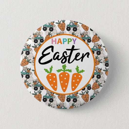 Happy Oaster Carrots Button (Vorderseite)