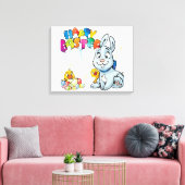 Happy Oaster Cartoon Leinwanddruck (Insitu (Wohnzimmer))