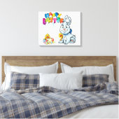 Happy Oaster Cartoon Leinwanddruck (Insitu (Schlafzimmer))