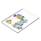 Happy Oaster Cartoon Notizblock (Linke Seite)