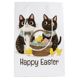 Happy Oaster Cats Osterkörbe Baby Chicks Mittlere Geschenktüte