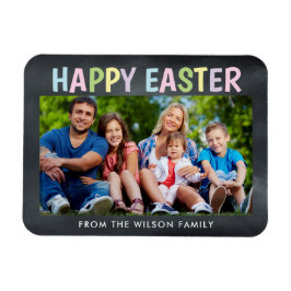 Happy Oaster Chalkboard Foto Magnet