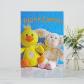 Happy Oaster Chick + Bunny Briefpapier (Stehend Vorderseite)