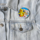 Happy Oaster Chick + Bunny Button (Beispiel)