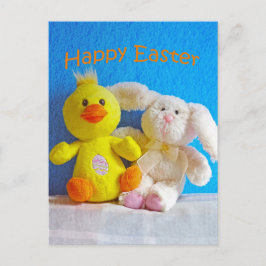Happy Oaster Chick + Bunny Feiertagspostkarte