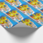 Happy Oaster Chick + Bunny Geschenkpapier (Ecke)